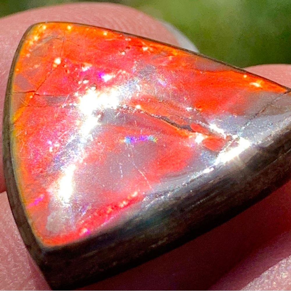 19.04cts Natural Canadian Ammolite Stone - Picture 10 of 17